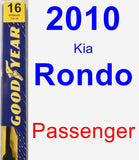 Passenger Wiper Blade for 2010 Kia Rondo - Premium