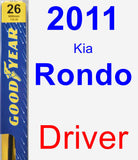 Driver Wiper Blade for 2011 Kia Rondo - Premium