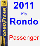 Passenger Wiper Blade for 2011 Kia Rondo - Premium