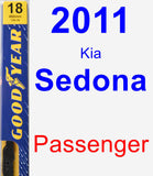 Passenger Wiper Blade for 2011 Kia Sedona - Premium