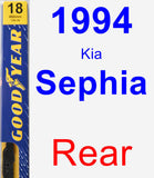 Rear Wiper Blade for 1994 Kia Sephia - Premium