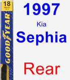 Rear Wiper Blade for 1997 Kia Sephia - Premium