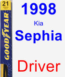 Driver Wiper Blade for 1998 Kia Sephia - Premium