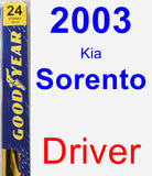 Driver Wiper Blade for 2003 Kia Sorento - Premium