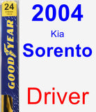 Driver Wiper Blade for 2004 Kia Sorento - Premium