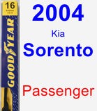 Passenger Wiper Blade for 2004 Kia Sorento - Premium