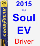 Driver Wiper Blade for 2015 Kia Soul EV - Premium