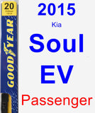 Passenger Wiper Blade for 2015 Kia Soul EV - Premium