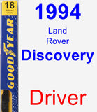 Driver Wiper Blade for 1994 Land Rover Discovery - Premium