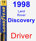 Driver Wiper Blade for 1998 Land Rover Discovery - Premium