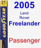 Passenger Wiper Blade for 2005 Land Rover Freelander - Premium