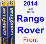 Front Wiper Blade Pack for 2014 Land Rover Range Rover - Premium