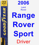 Driver Wiper Blade for 2006 Land Rover Range Rover Sport - Premium