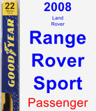 Passenger Wiper Blade for 2008 Land Rover Range Rover Sport - Premium