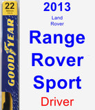 Driver Wiper Blade for 2013 Land Rover Range Rover Sport - Premium