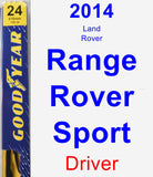 Driver Wiper Blade for 2014 Land Rover Range Rover Sport - Premium