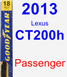 Passenger Wiper Blade for 2013 Lexus CT200h - Premium