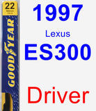 Driver Wiper Blade for 1997 Lexus ES300 - Premium