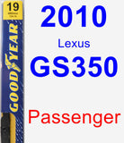 Passenger Wiper Blade for 2010 Lexus GS350 - Premium