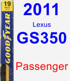 Passenger Wiper Blade for 2011 Lexus GS350 - Premium