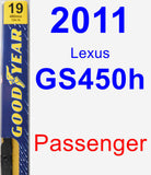 Passenger Wiper Blade for 2011 Lexus GS450h - Premium