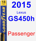 Passenger Wiper Blade for 2015 Lexus GS450h - Premium