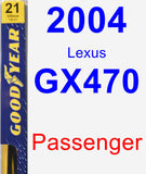 Passenger Wiper Blade for 2004 Lexus GX470 - Premium