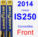 Front Wiper Blade Pack for 2014 Lexus IS250 - Premium