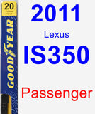 Passenger Wiper Blade for 2011 Lexus IS350 - Premium