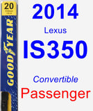 Passenger Wiper Blade for 2014 Lexus IS350 - Premium