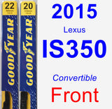 Front Wiper Blade Pack for 2015 Lexus IS350 - Premium