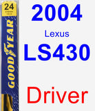 Driver Wiper Blade for 2004 Lexus LS430 - Premium