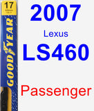 Passenger Wiper Blade for 2007 Lexus LS460 - Premium