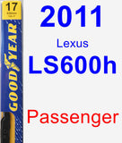 Passenger Wiper Blade for 2011 Lexus LS600h - Premium