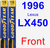 Front Wiper Blade Pack for 1996 Lexus LX450 - Premium