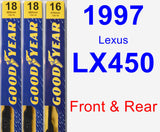 Front & Rear Wiper Blade Pack for 1997 Lexus LX450 - Premium