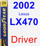 Driver Wiper Blade for 2002 Lexus LX470 - Premium