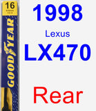 Rear Wiper Blade for 1998 Lexus LX470 - Premium