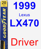 Driver Wiper Blade for 1999 Lexus LX470 - Premium