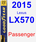 Passenger Wiper Blade for 2015 Lexus LX570 - Premium