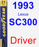 Driver Wiper Blade for 1993 Lexus SC300 - Premium