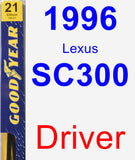 Driver Wiper Blade for 1996 Lexus SC300 - Premium