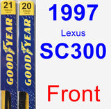 Front Wiper Blade Pack for 1997 Lexus SC300 - Premium