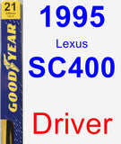 Driver Wiper Blade for 1995 Lexus SC400 - Premium