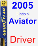 Driver Wiper Blade for 2005 Lincoln Aviator - Premium