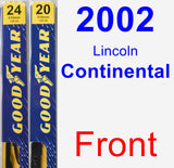 Front Wiper Blade Pack for 2002 Lincoln Continental - Premium