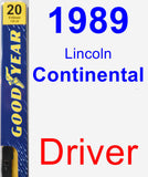 Driver Wiper Blade for 1989 Lincoln Continental - Premium