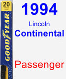 Passenger Wiper Blade for 1994 Lincoln Continental - Premium