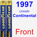 Front Wiper Blade Pack for 1997 Lincoln Continental - Premium