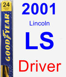 Driver Wiper Blade for 2001 Lincoln LS - Premium